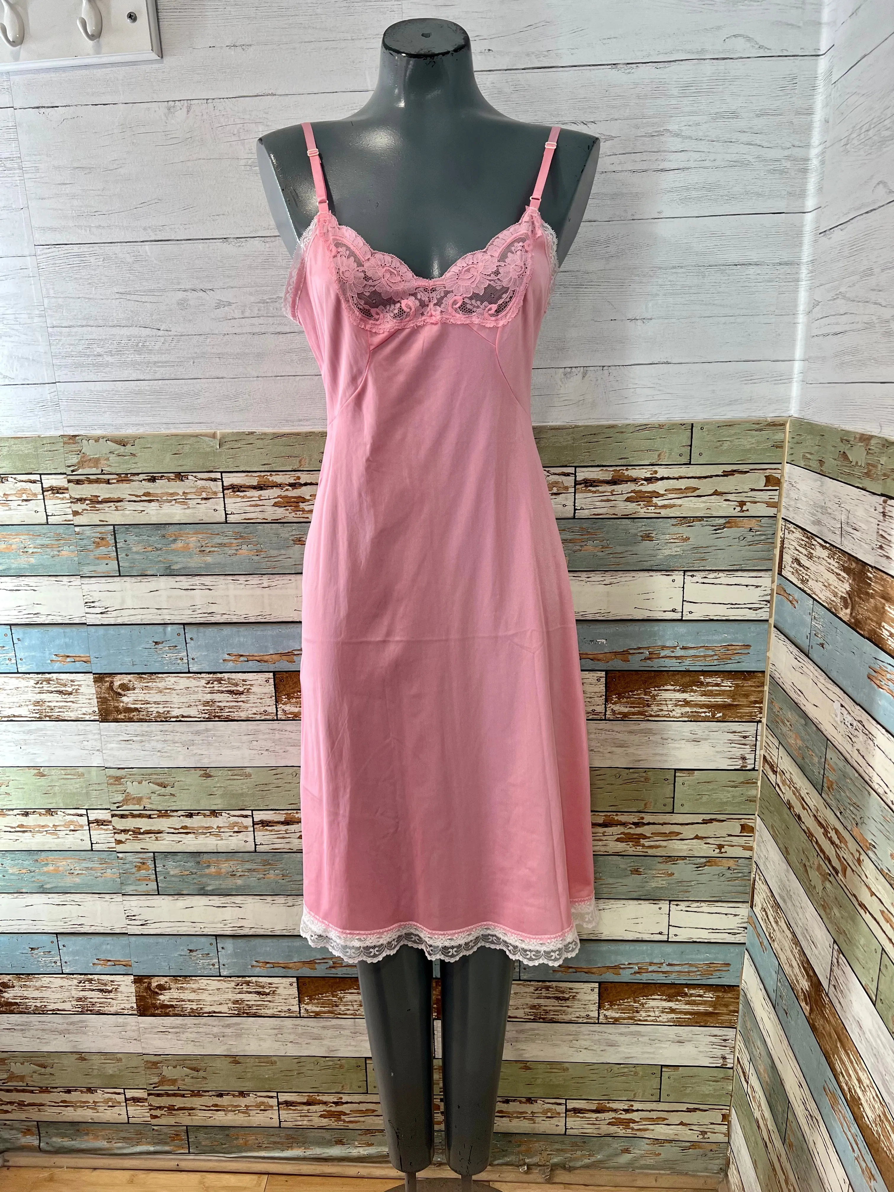 70’s Pink Slip Dress