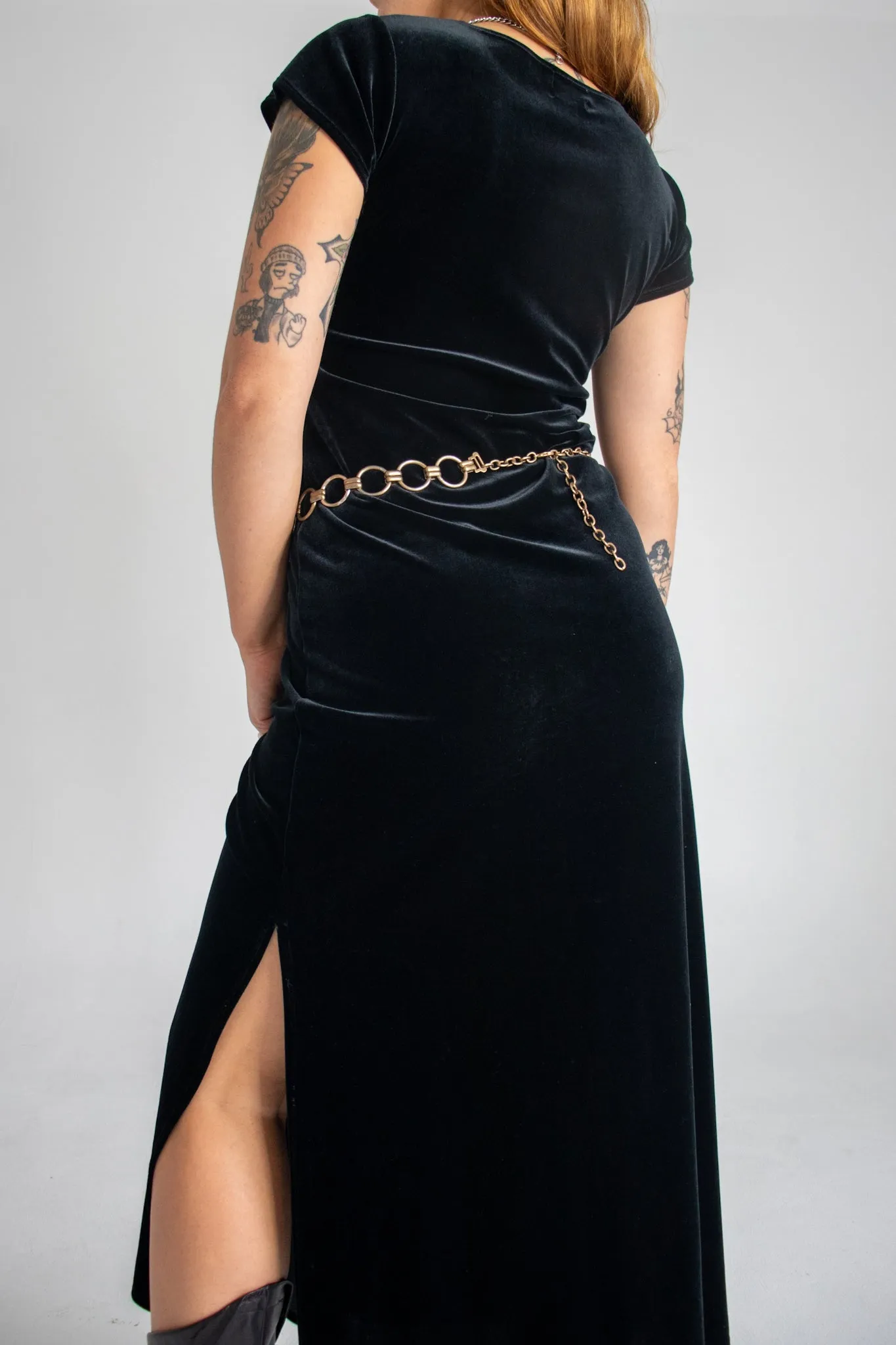 90s Gothic Maxi Dress