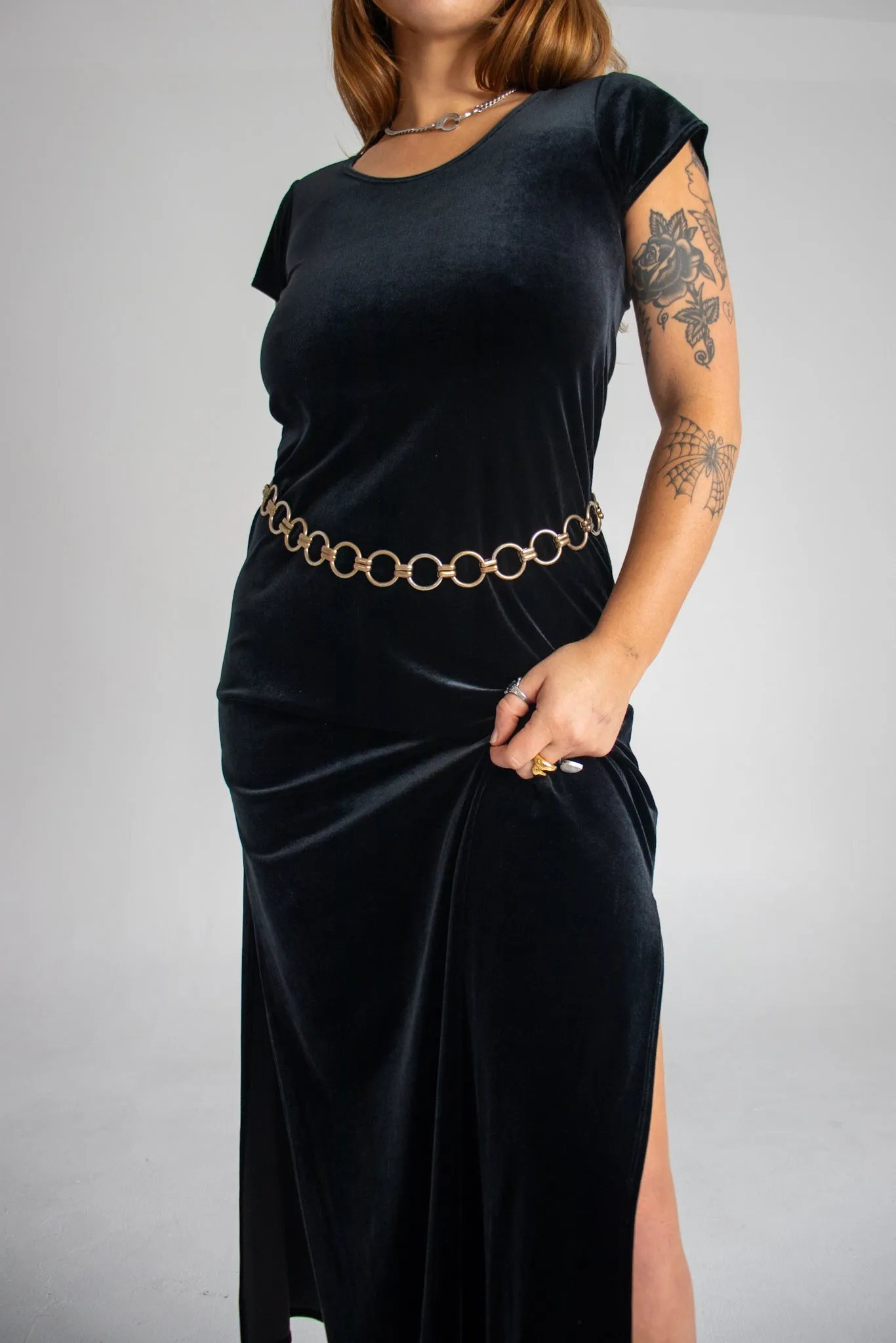 90s Gothic Maxi Dress