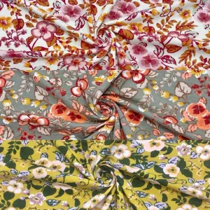 All Over Bloom Modal Jersey Fabric