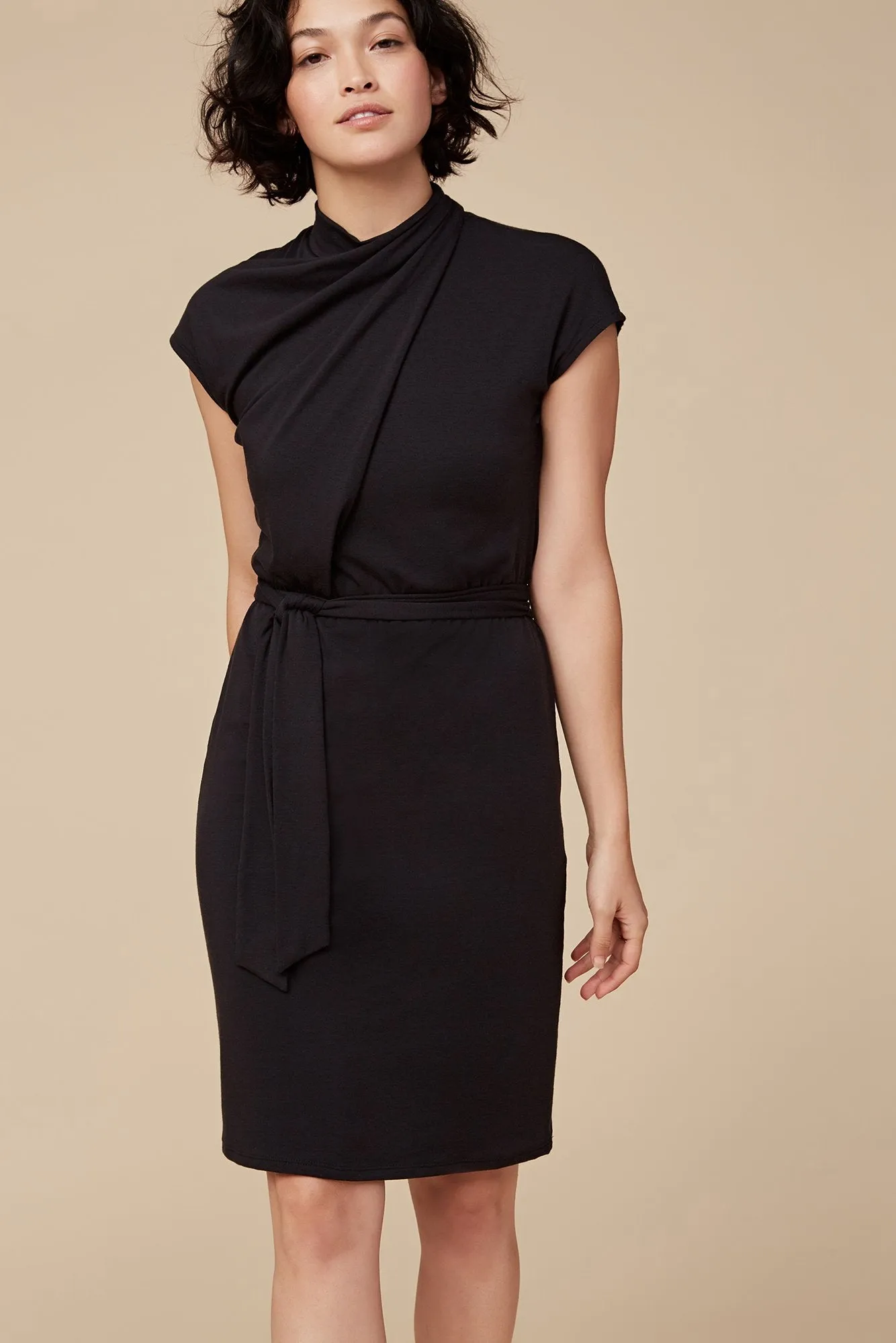 Amaryllis Mock Neck Dress