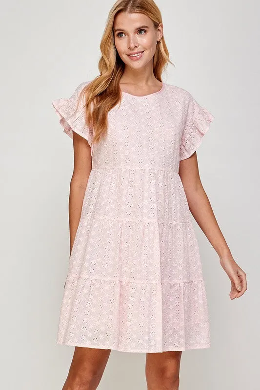 BABYDOLL TIERED MINI DRESS