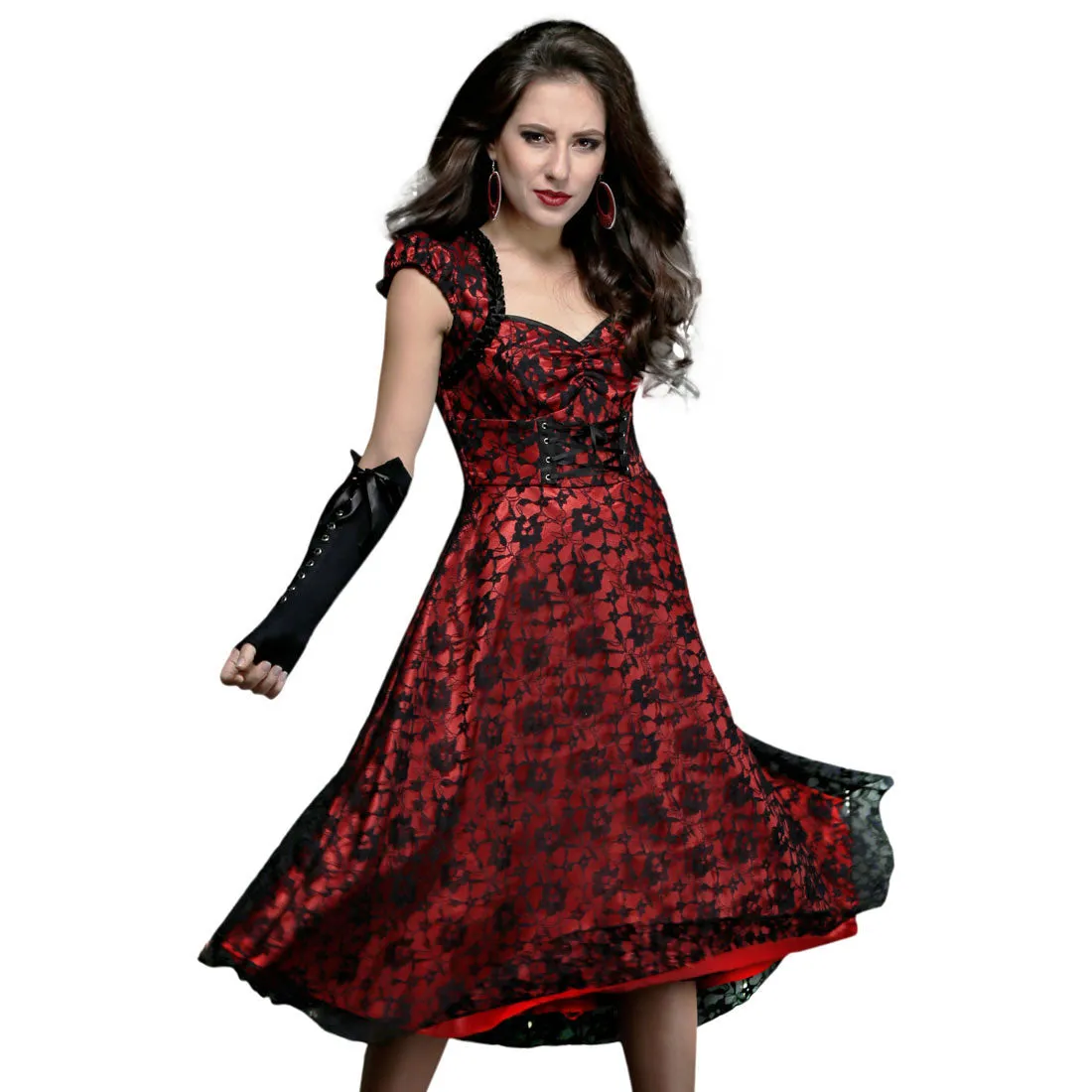 Balbina Gothic Burlesque Dress