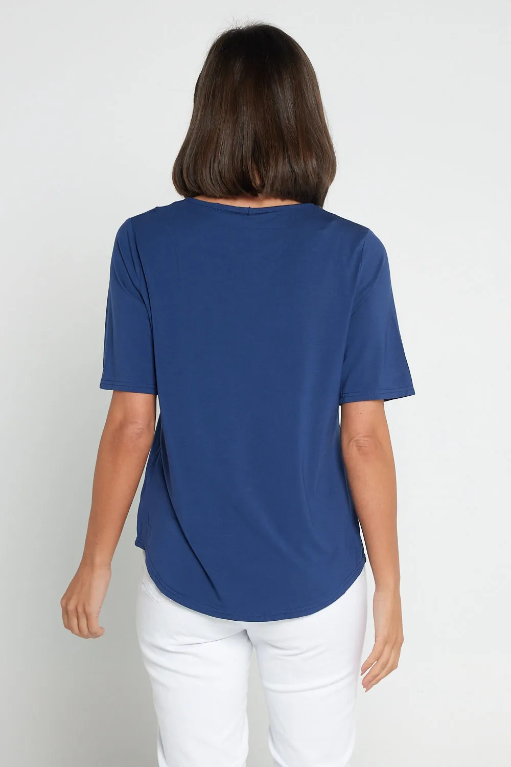 Belinda Modal Tee - Navy