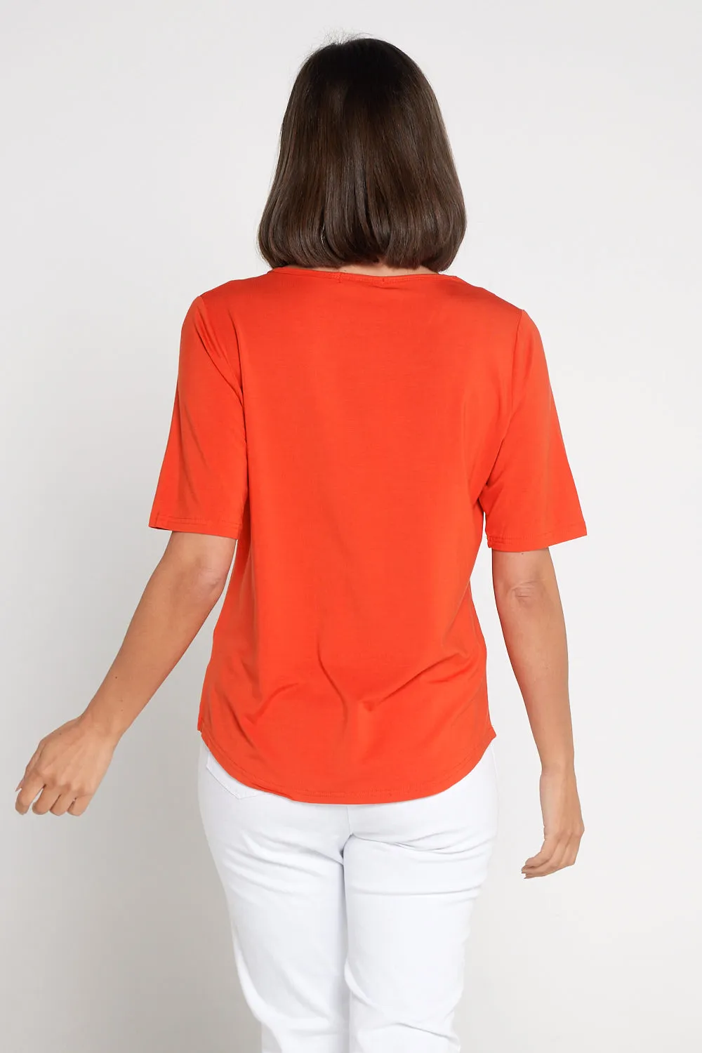 Belinda Modal Tee - Orange