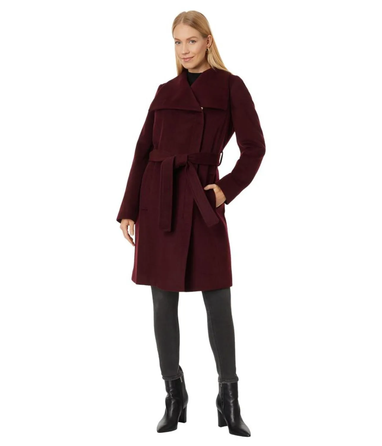 Belted Wool Wrap M125868Q74