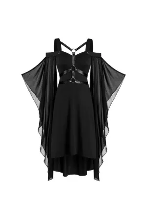 Black Gothic Dress with Harness