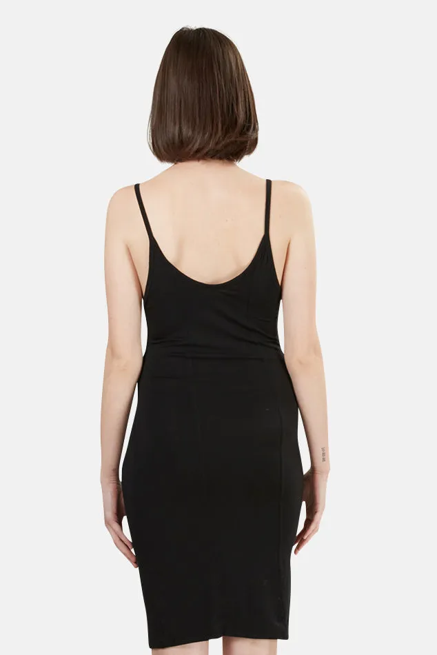 Black T by Alexander Wang Detail Stitch Stretch Dress