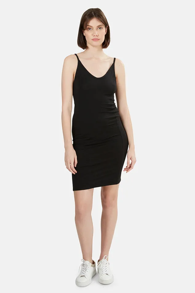 Black T by Alexander Wang Detail Stitch Stretch Dress