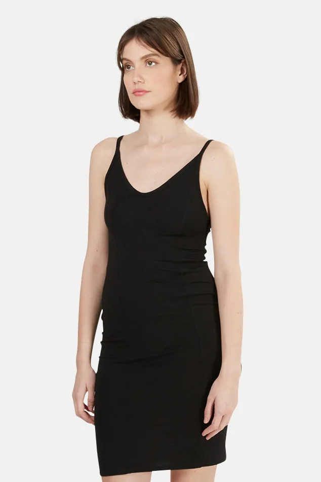 Black T by Alexander Wang Detail Stitch Stretch Dress