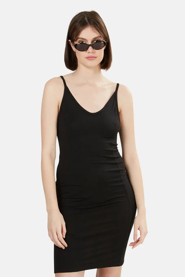 Black T by Alexander Wang Detail Stitch Stretch Dress