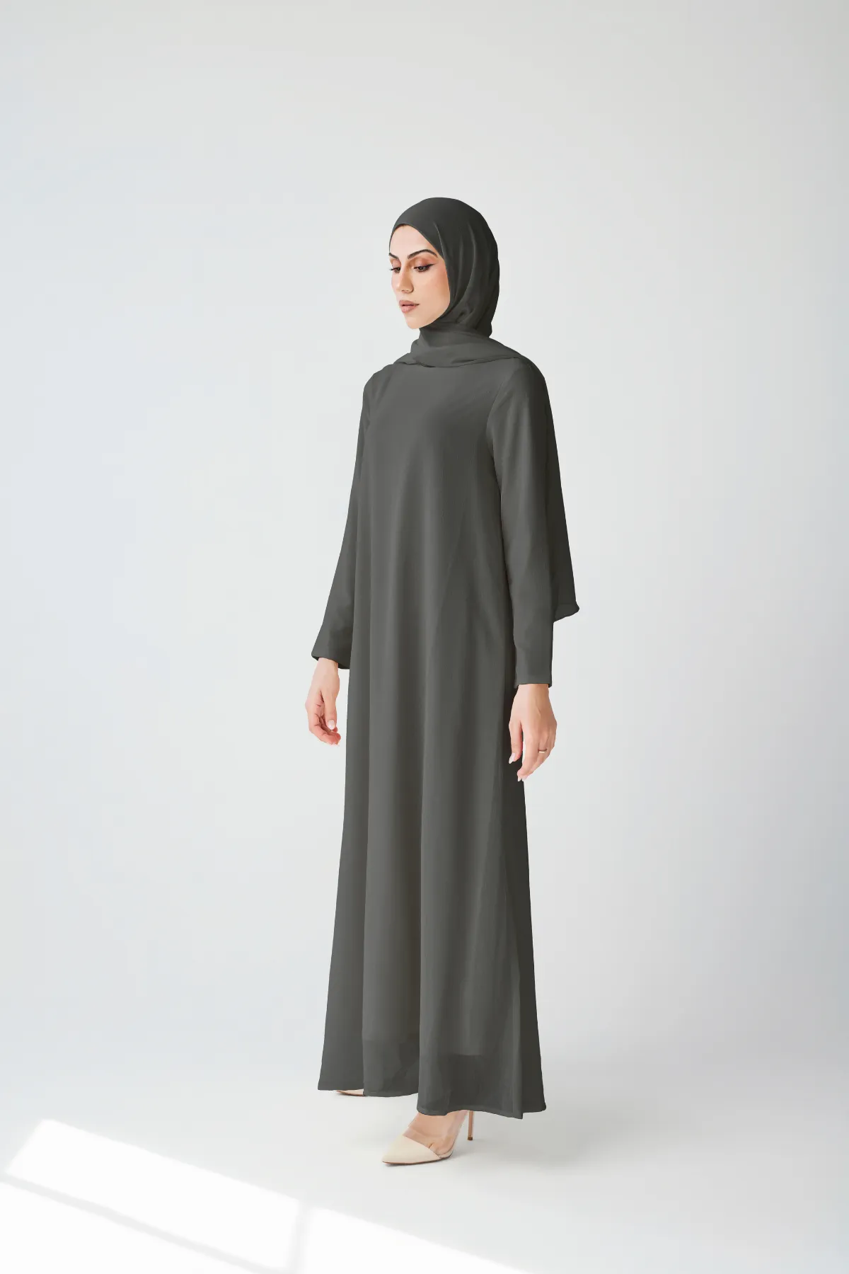 Bohemian Abaya Set - Black