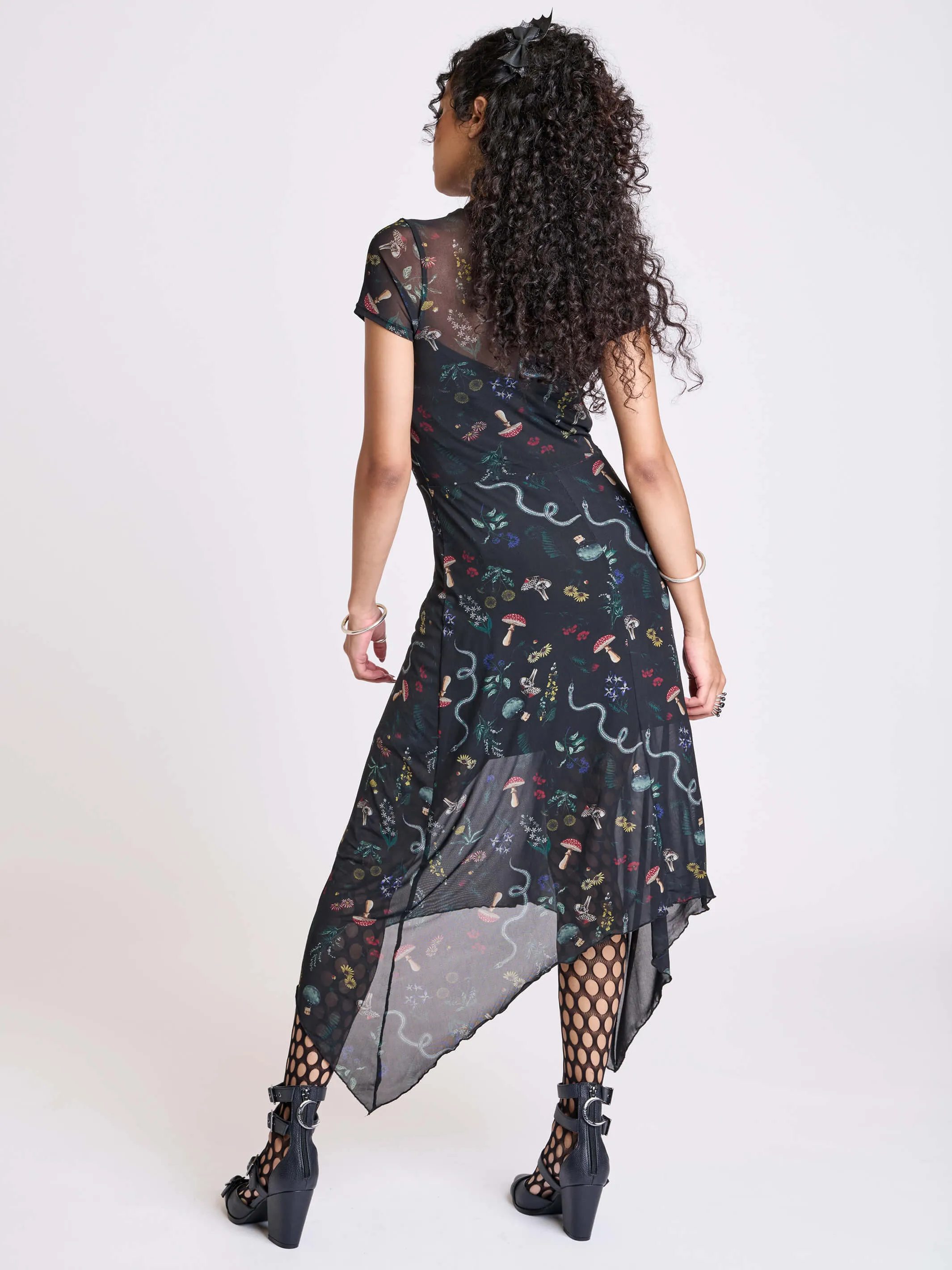 Botanical Mesh Dress