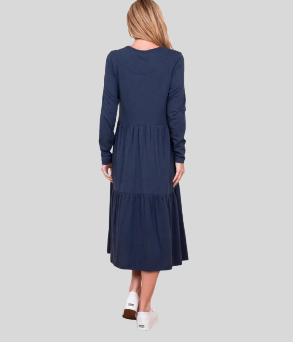 Brakeburn Navy Tinley Jersey Dress