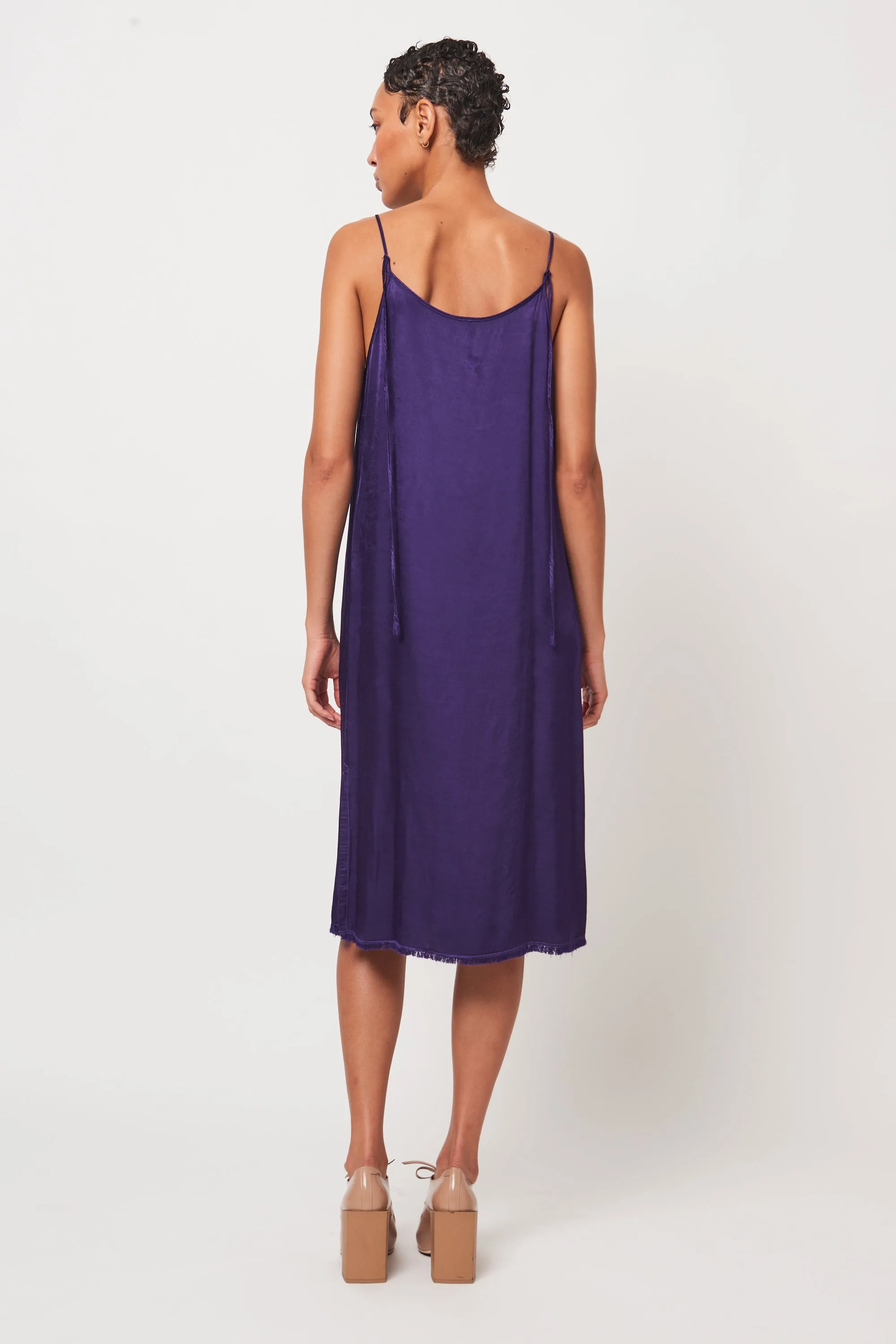 Bright Violet Eve Slip Dress