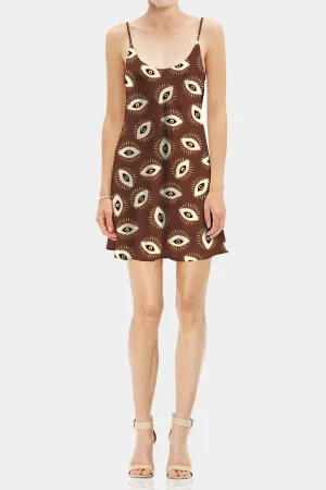 Brown Cami Slip Dress