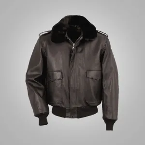 Brown RAF A2 Cowhide Flight Jacket