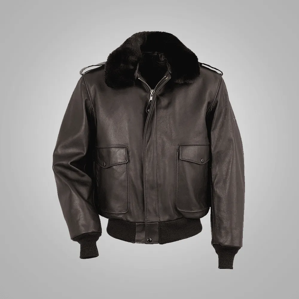 Brown RAF A2 Cowhide Flight Jacket