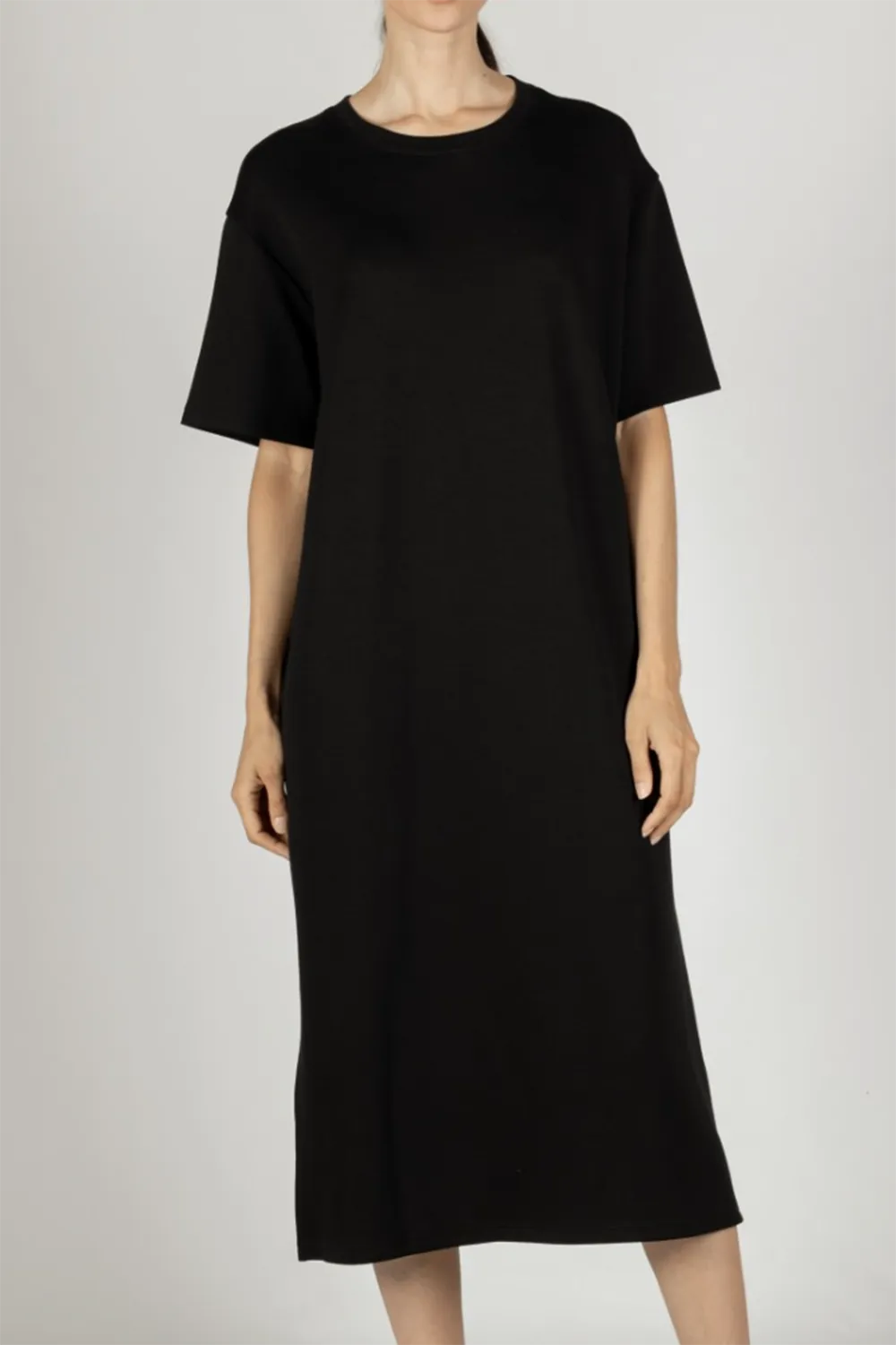 Butter Modal Long Dress - Black