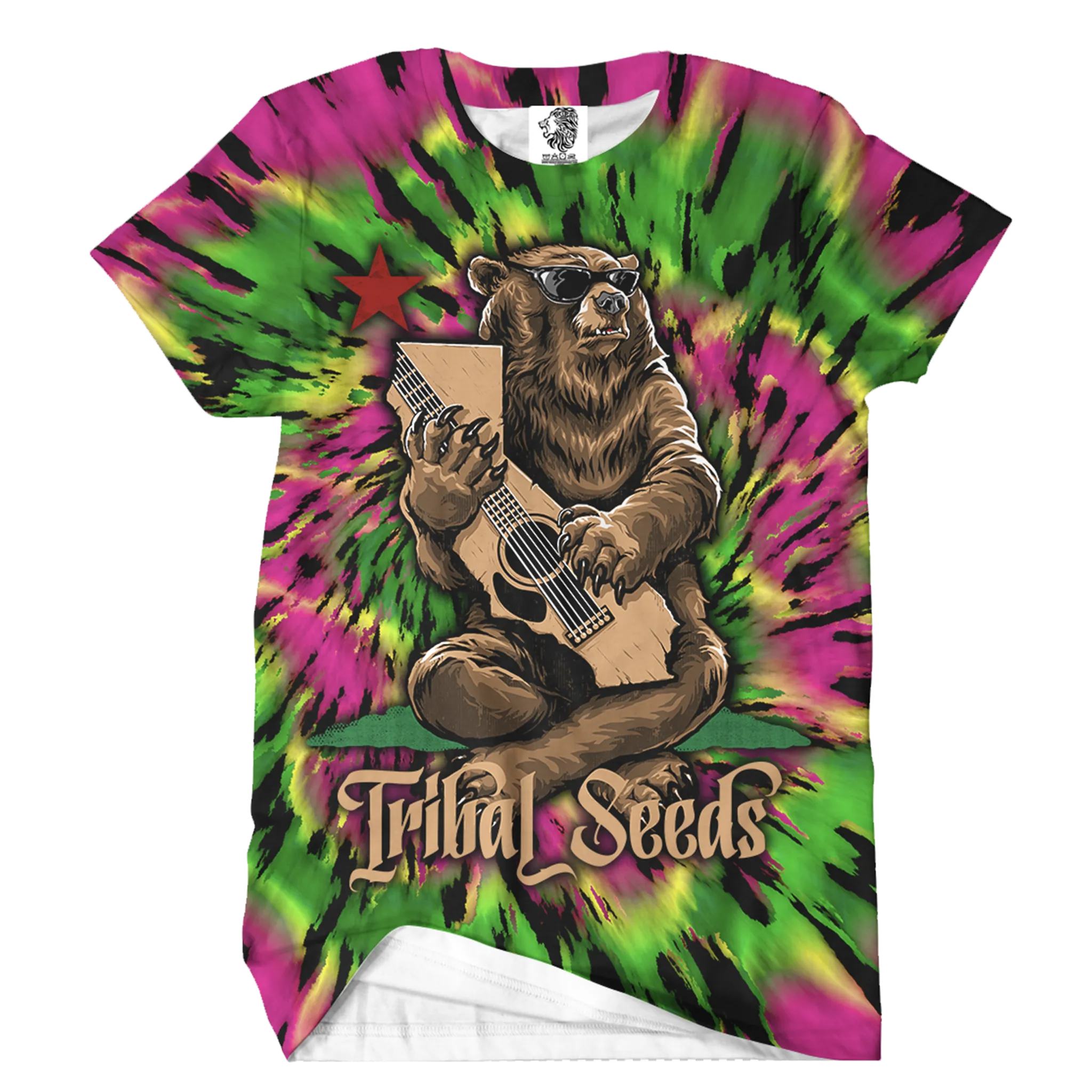 California Bear Sublimated Tie Dye Tee