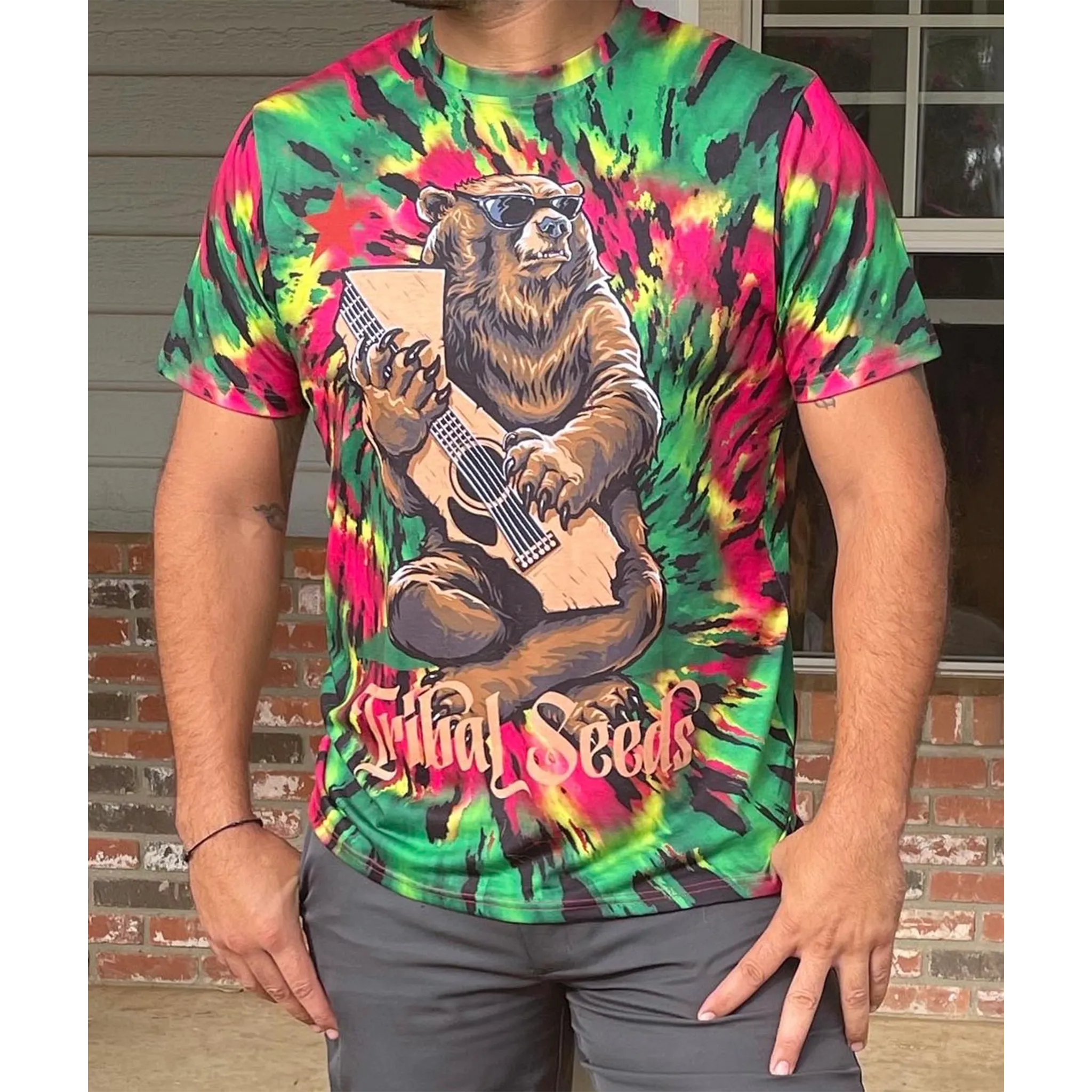 California Bear Sublimated Tie Dye Tee