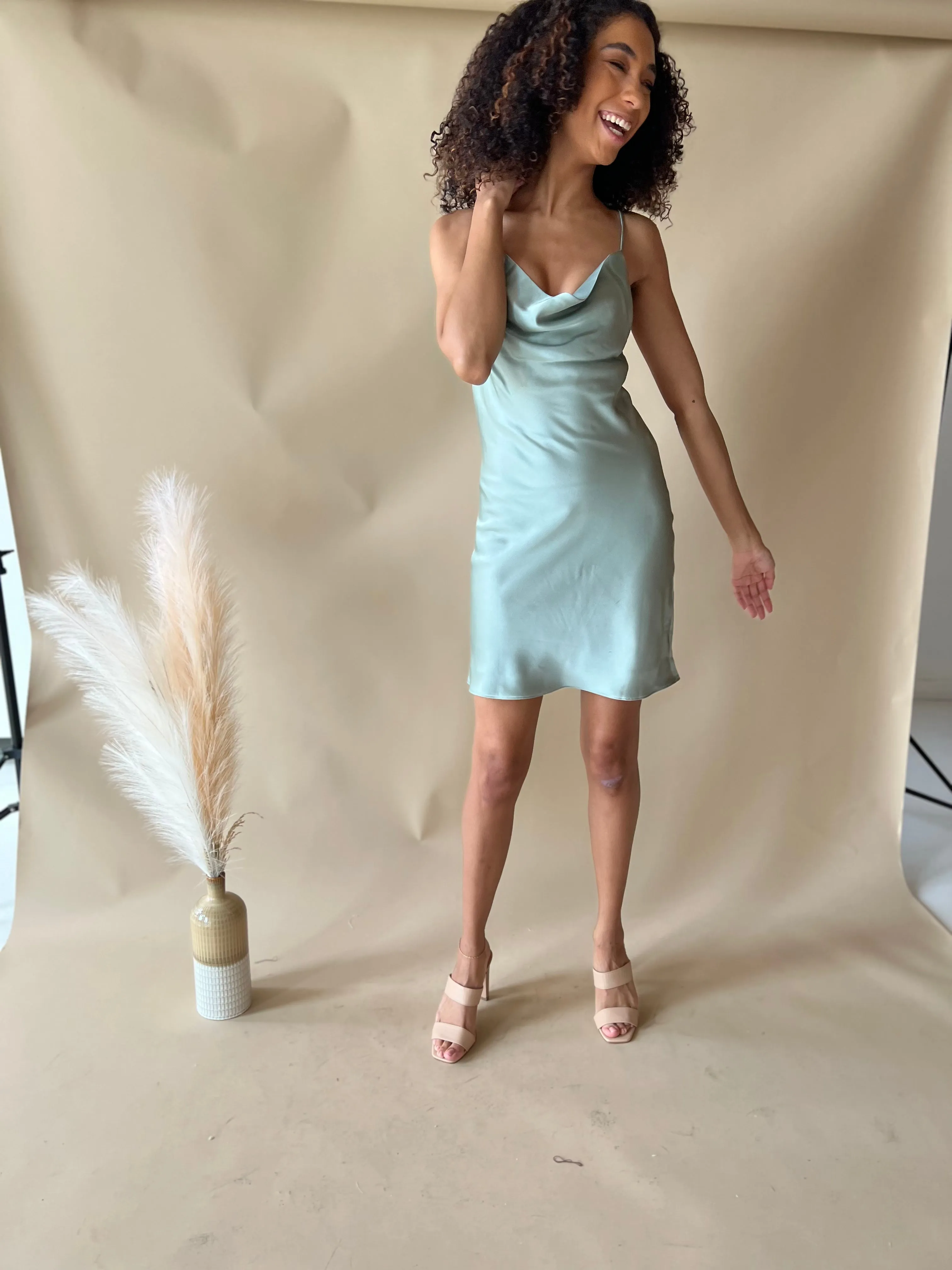 Capri Sea Glass Slip Dress