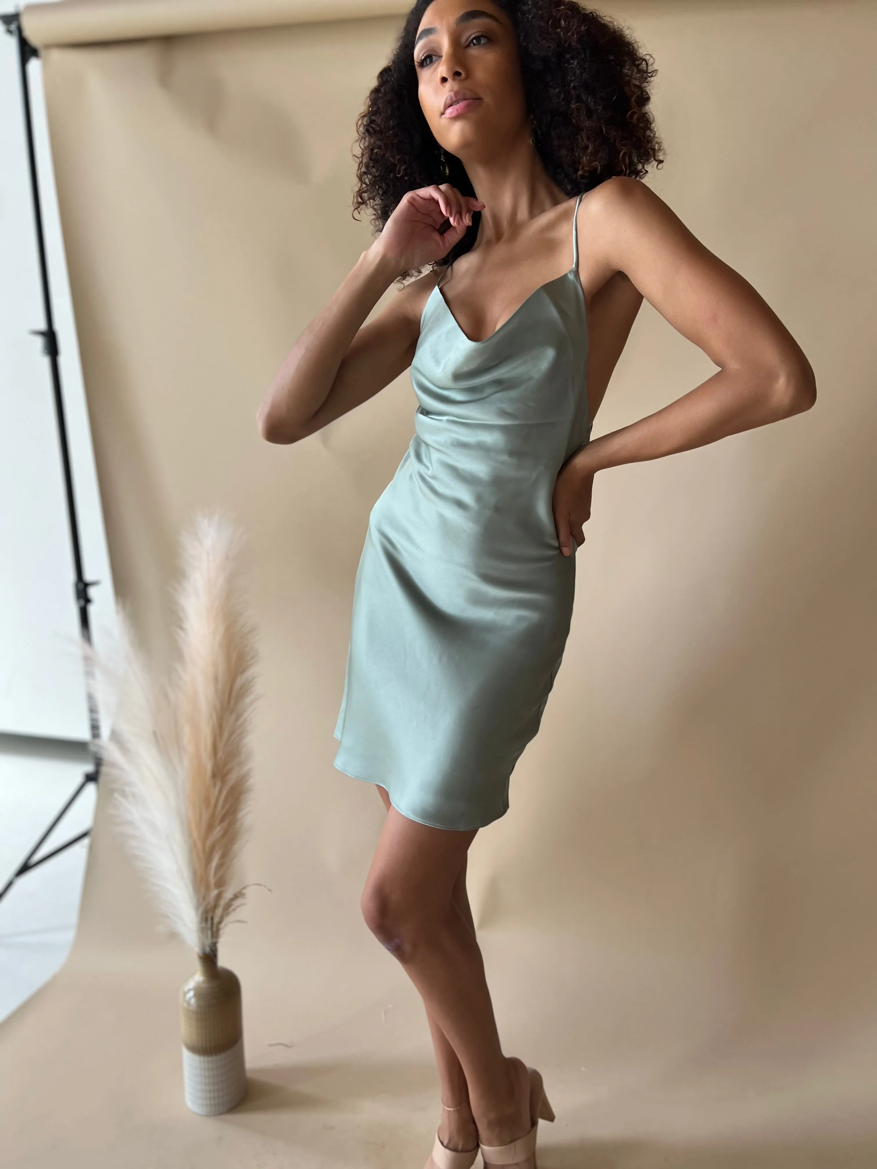 Capri Sea Glass Slip Dress