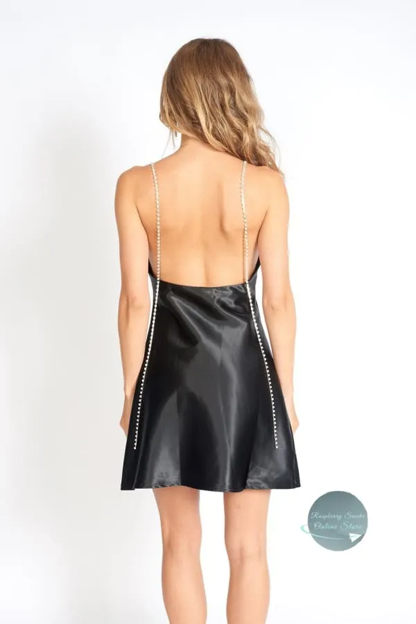 Carlotta Satin Slip Mini Dress