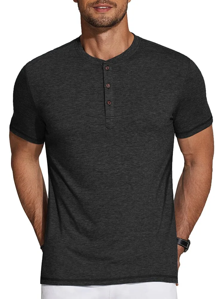 Casual Basic Solid Henley Shirt (US Only)