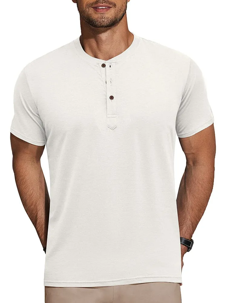 Casual Basic Solid Henley Shirt (US Only)