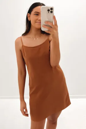 Classic Slip Dress Caramel