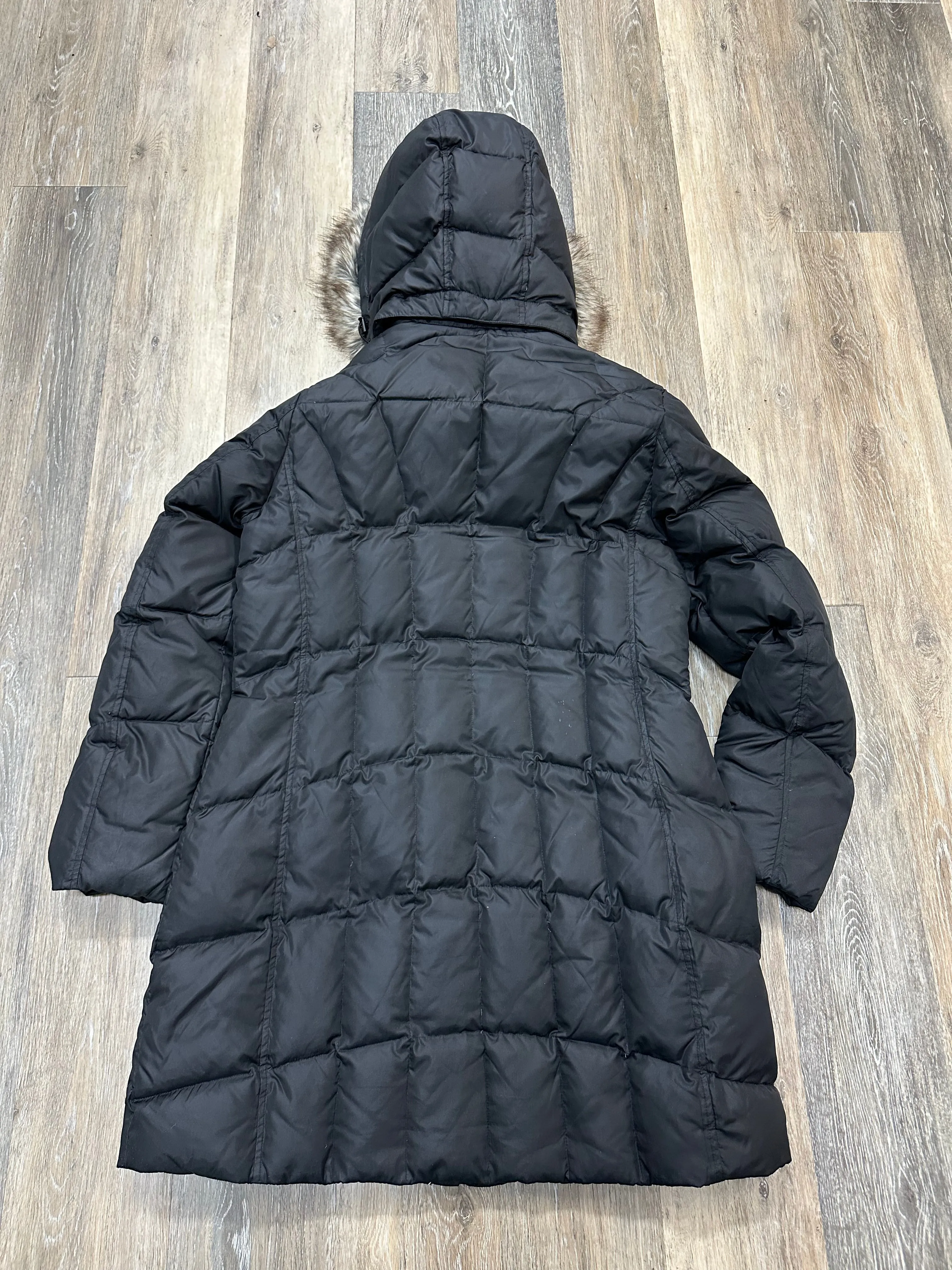 Coat Parka By Eddie Bauer In Black, Size: L