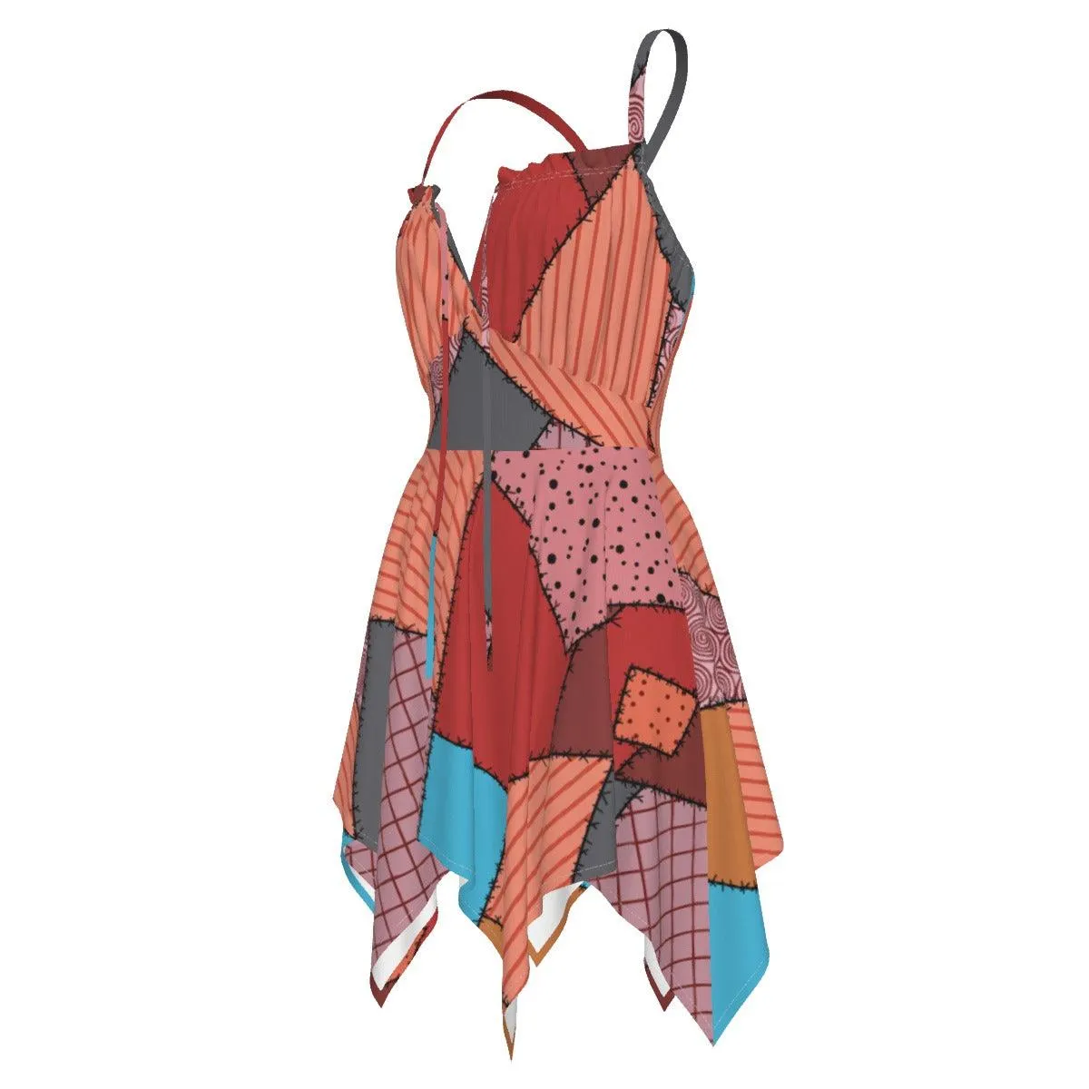 Color Nightmare All-Over Print Women's Slip Dress