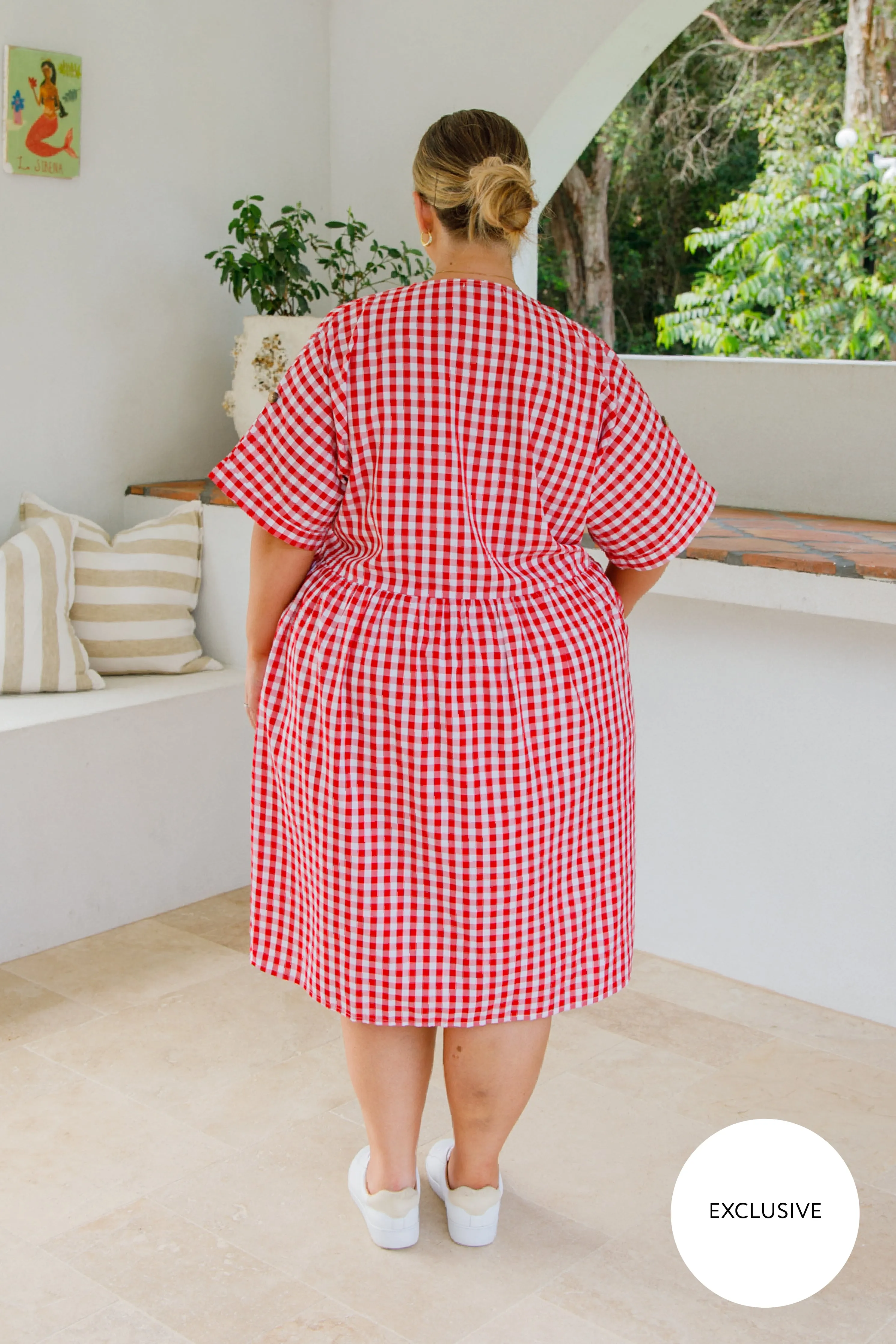 Dazzle Dress | Red Gingham