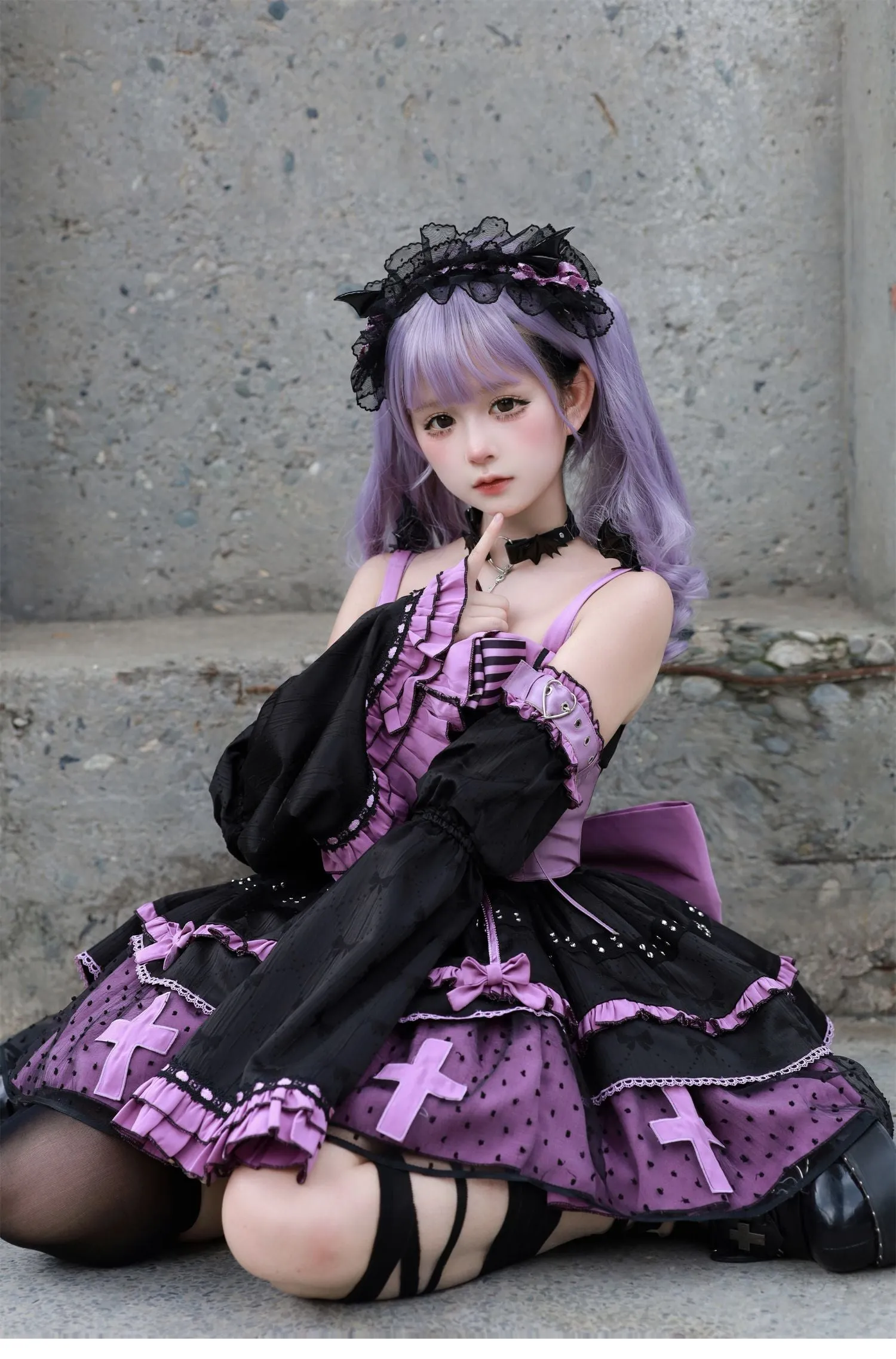 Devil's contract jsk sweet cool hot girl dress