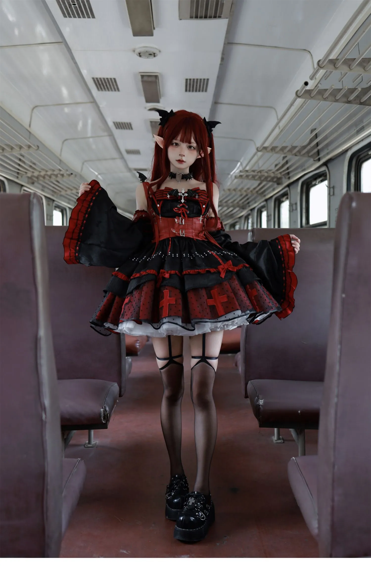 Devil's contract jsk sweet cool hot girl dress