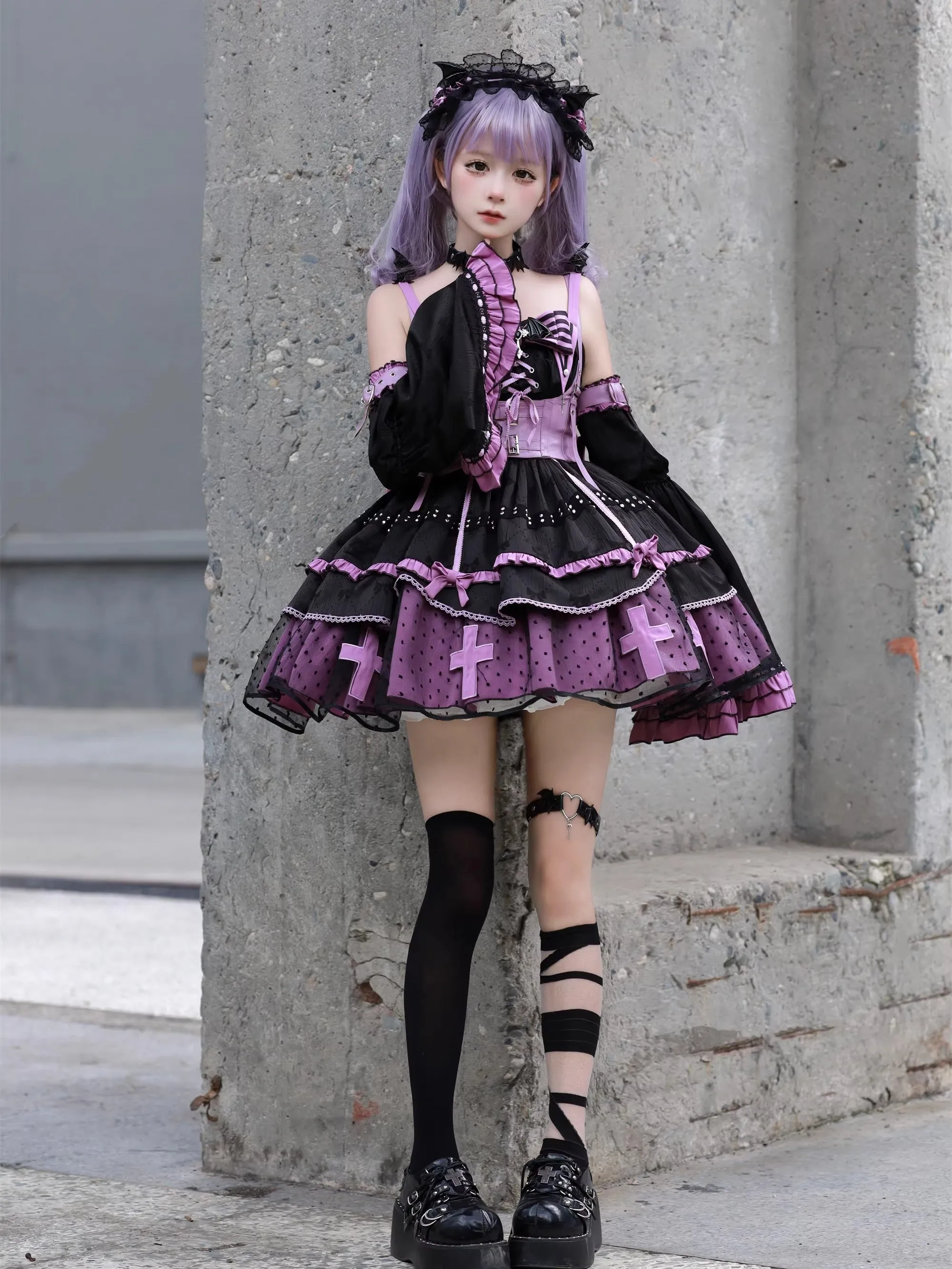 Devil's contract jsk sweet cool hot girl dress