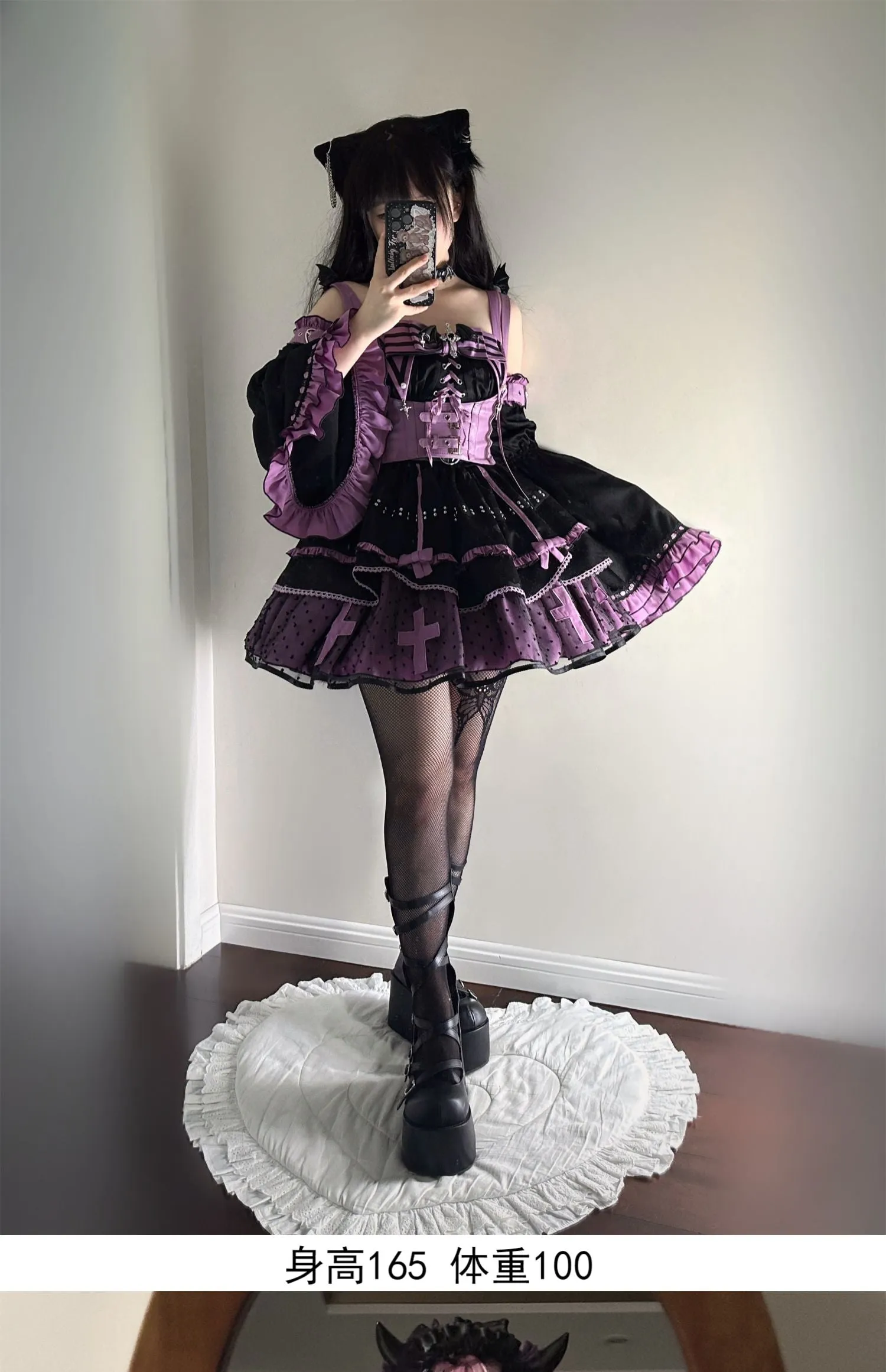 Devil's contract jsk sweet cool hot girl dress