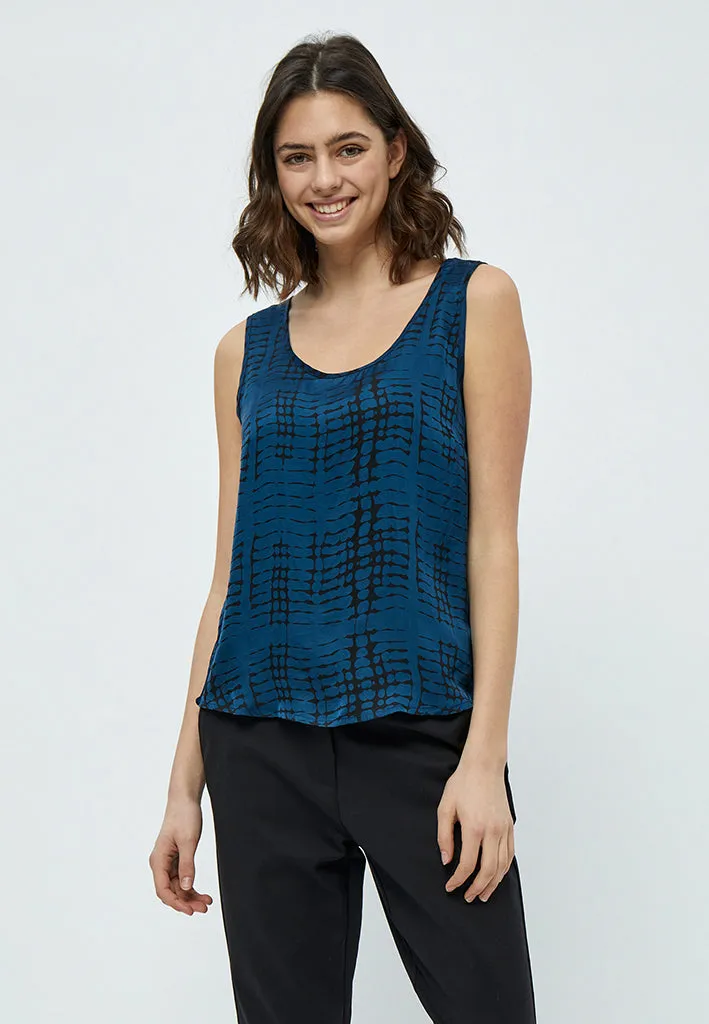 Diona Top - Black Print