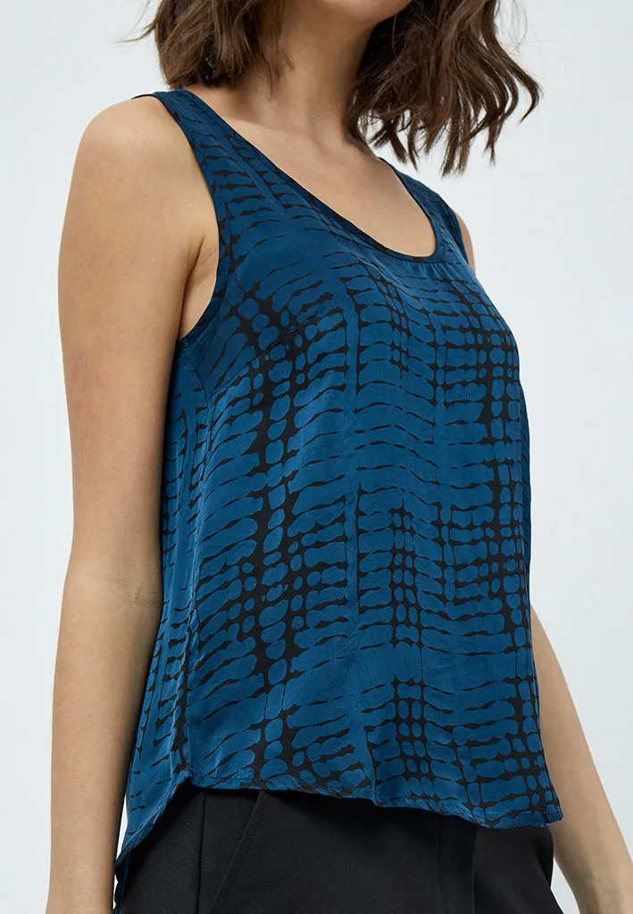 Diona Top - Black Print