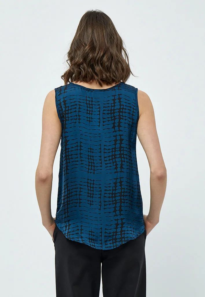 Diona Top - Black Print