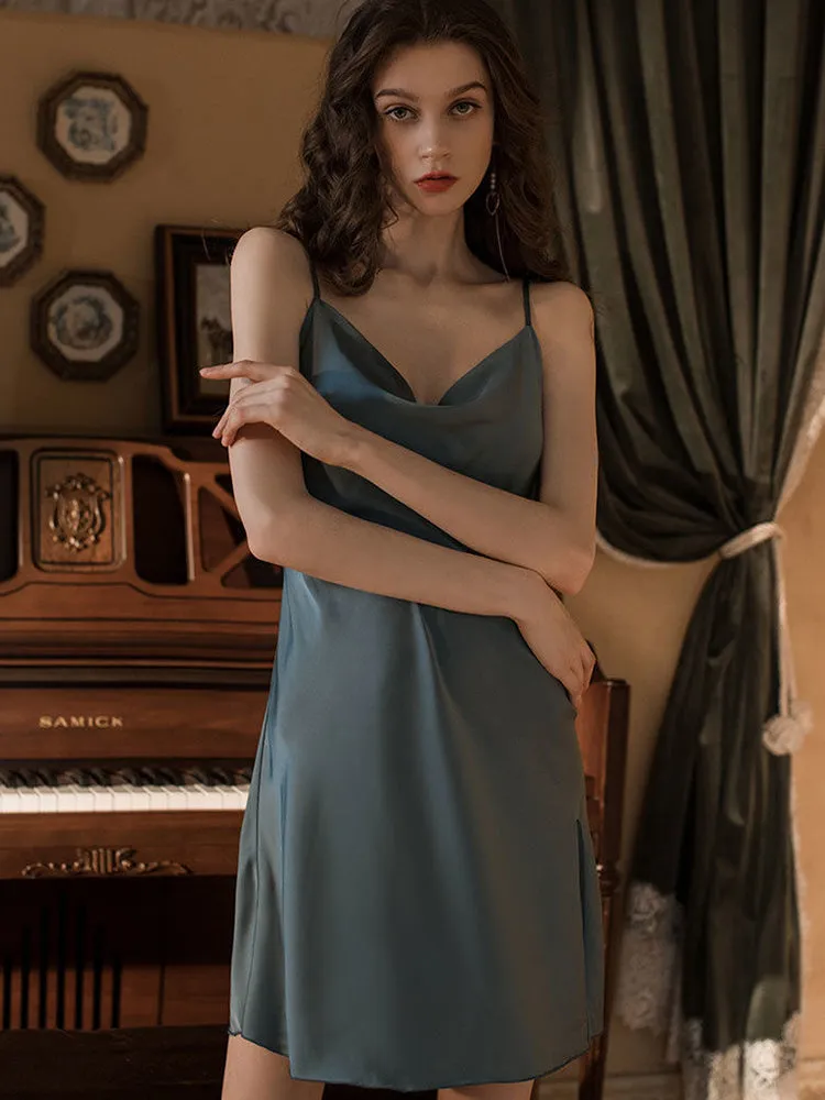 Elegant Satin Silk Slip Dress