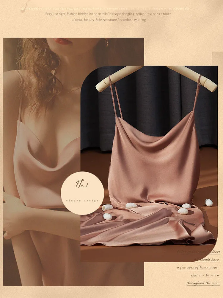 Elegant Satin Silk Slip Dress