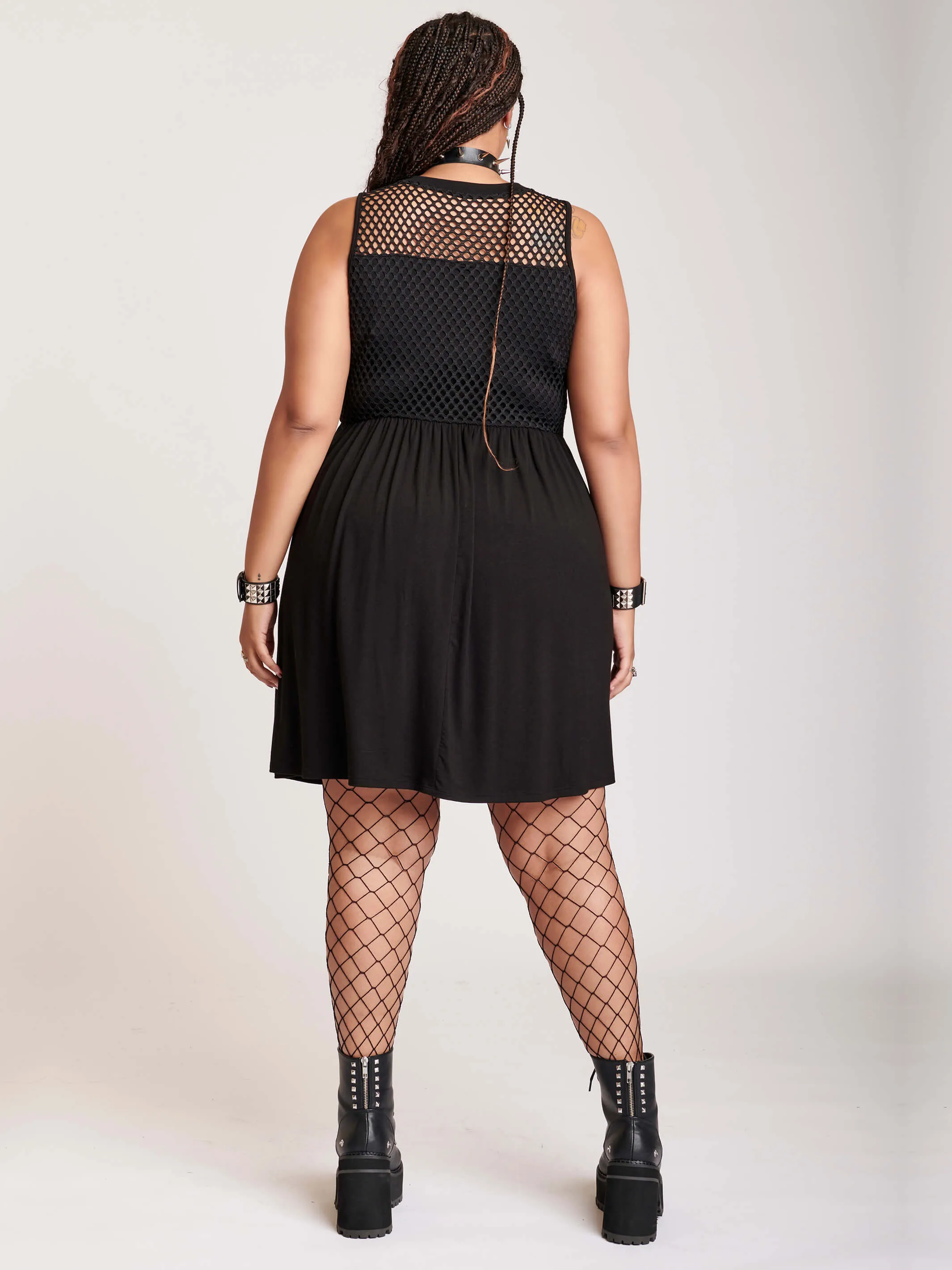 Fishnet Little Black Dress