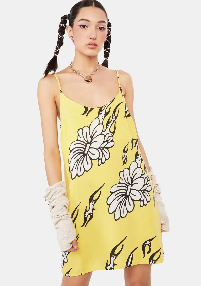 Flamin' Flowers Mini Dress