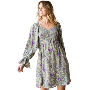 Floral Smocked Babydoll Dress