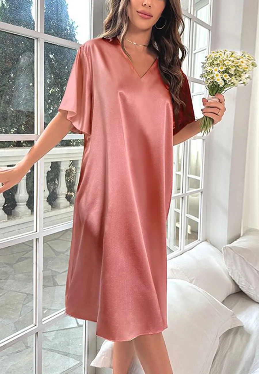 Flutter Sleeve Slip Dress