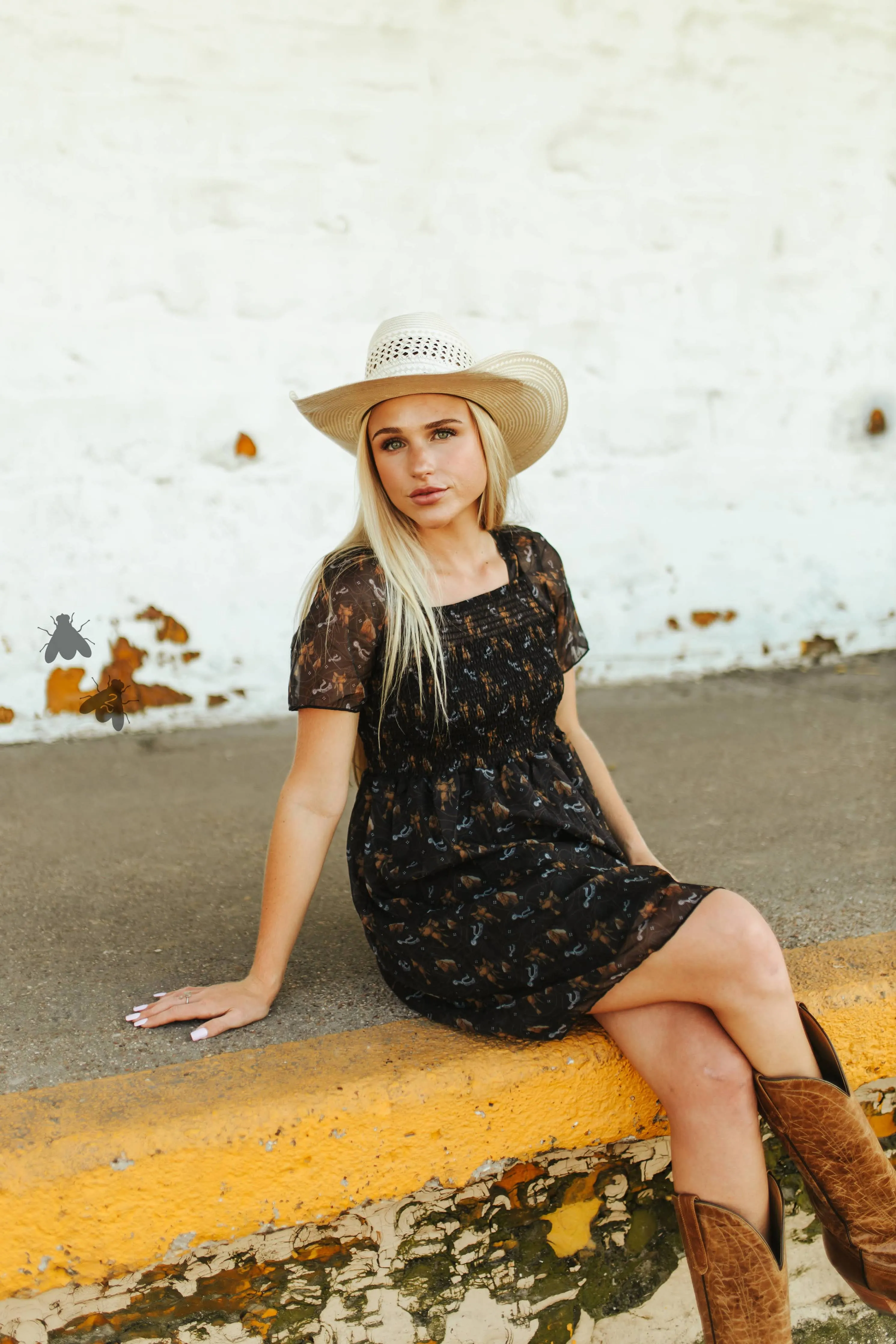 Frilly Frilly Black Dress