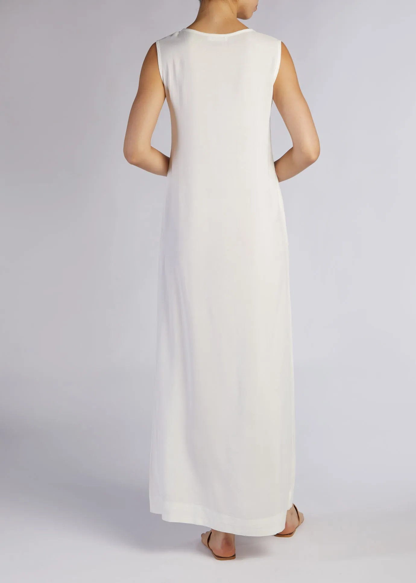 Full Slip Dress White