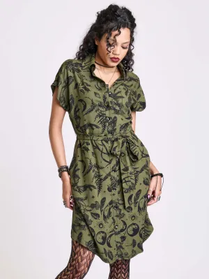 Garden Witch Shirt Dress